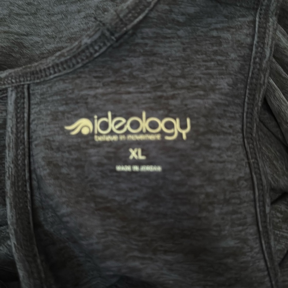 Ideology Charcoal Sleeveless Top size XL. - Picture 3 of 6